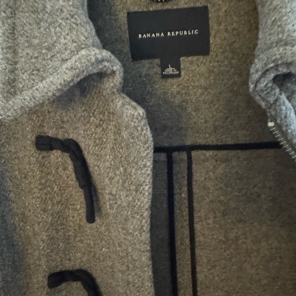 Banana Republic Gray Pea Coats - Picture 4 of 5